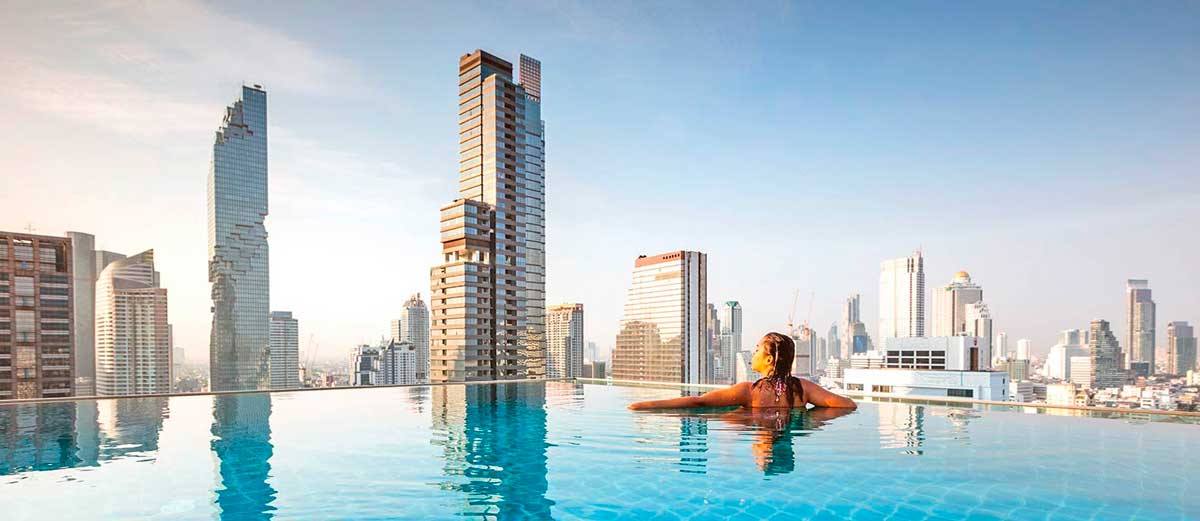Hotel con vistas espectaculares en Bangkok